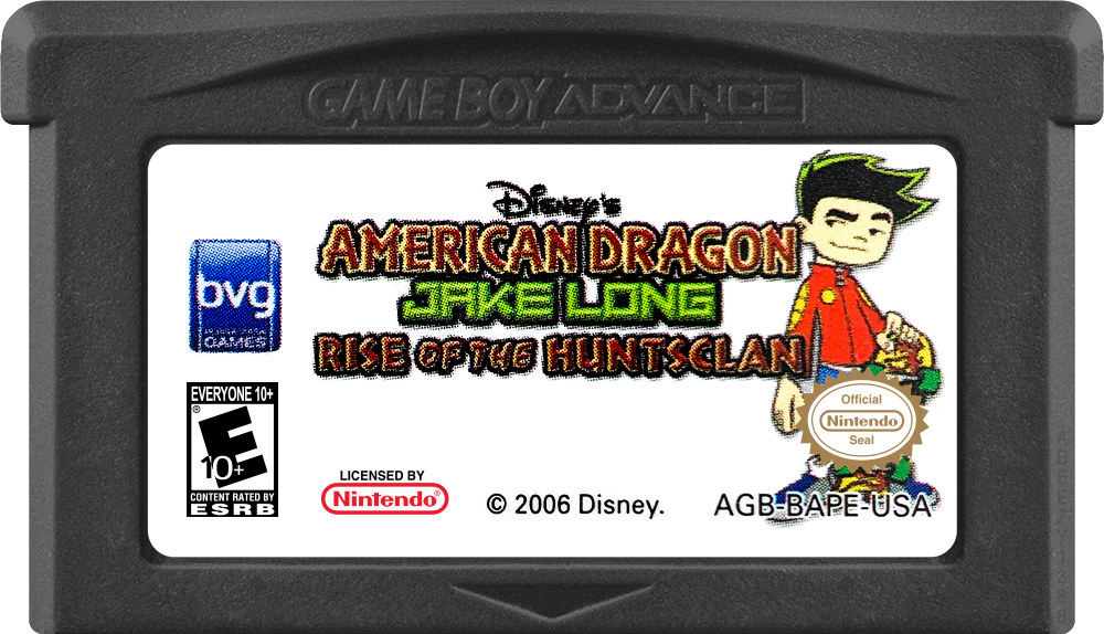 American Dragon Jake Long Rise of the Huntsclan media 2 for GameBoy Advance